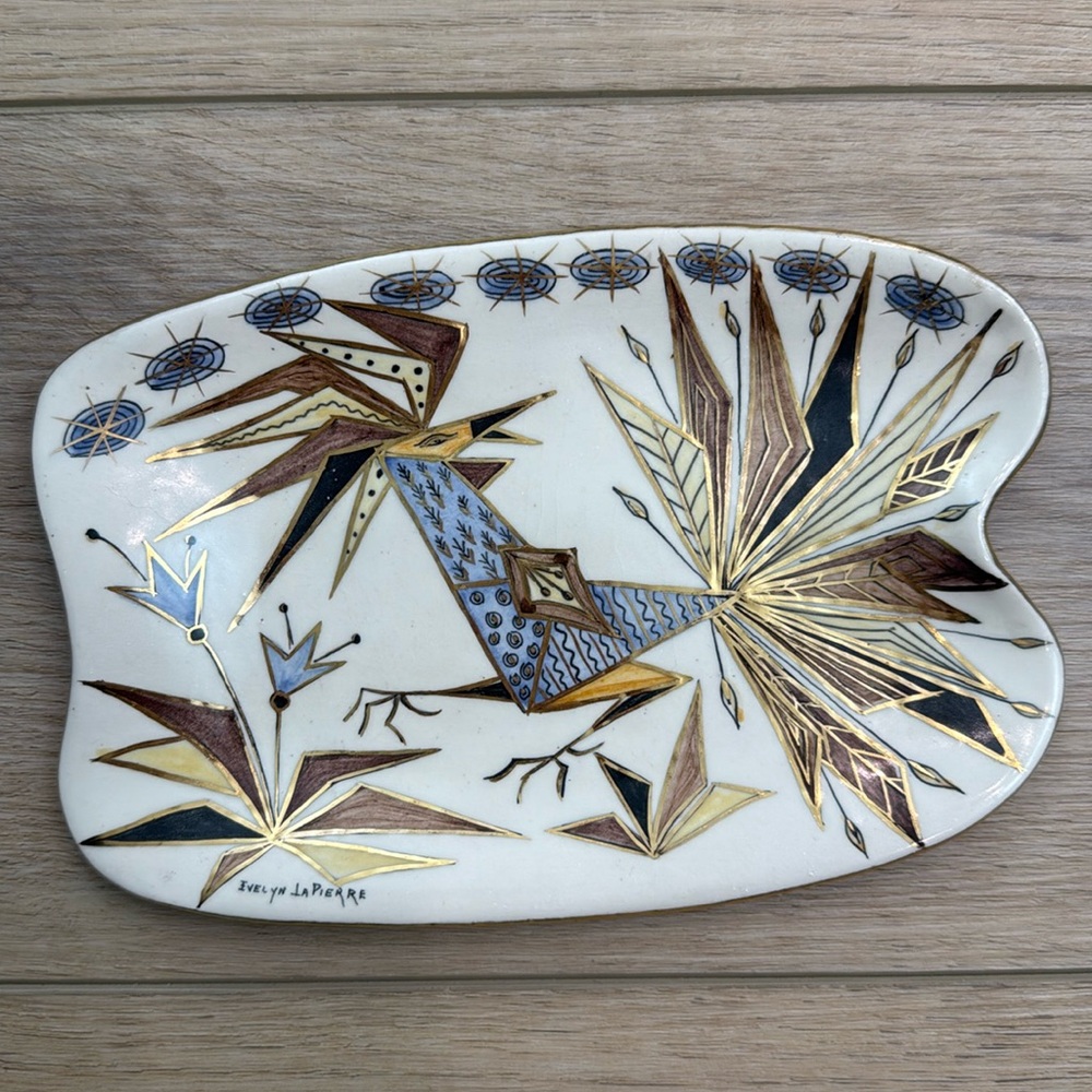 OOAK MCM Rooster‎ Trinket Dish